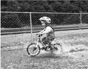 Picture of a kid on a bike